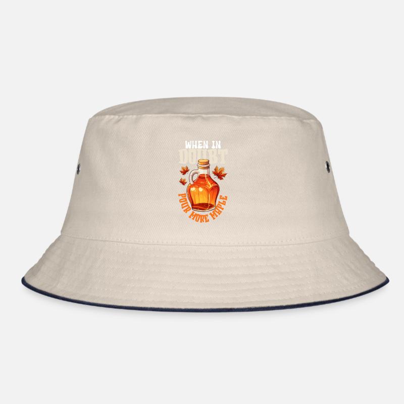 Maple syrup Canada tradition and cones Bucket Hat