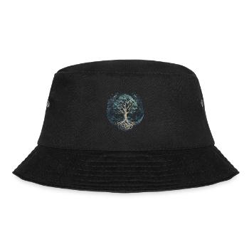 Tree of Life Yggdrasil Viking Midgard Thor - Bucket Hat - black - Front - Lela (165cm)