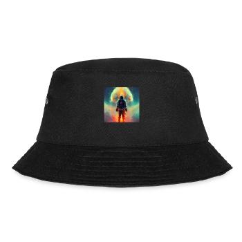 Cosmonaut, Spaceship, Taikonaut, Spaceman - Bucket Hat - black - Front - Lela (165cm)