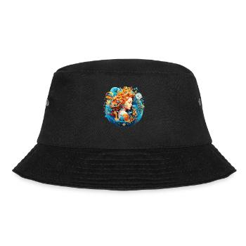 Wear Your Astrology Zodiac Sign with Pride: Aquari - Bucket Hat - black - Front - Lela (165cm)