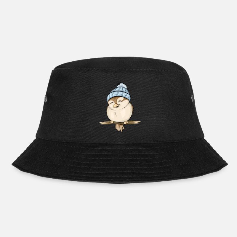 kleiner Spatz - Bucket Hat - Schwarz