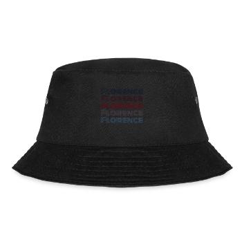 Vintage Italy Stadt - Retro Florence - Bucket Hat - Schwarz - Vorne - Lela (165cm)