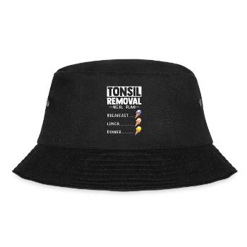 Mandelentfernung Mandelentzündung Mandeln Eis - Bucket Hat - black - Front - Lela (165cm)