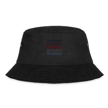 Vintage Greece Stadt - Retro Rhodes - Bucket Hat - Schwarz - Vorne - Lela (165cm)