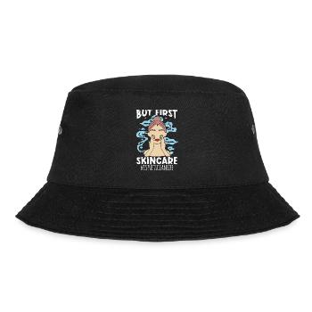Aesthetician But First Skin Care Dermatologist - Bucket Hat - black - Front - Lela (165cm)