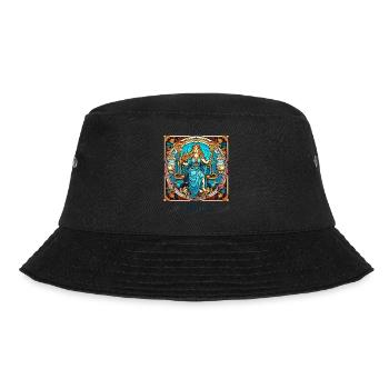 Waage-Designgrafiken für Männer und Frauen - Bucket Hat - Schwarz - Vorne - Lela (165cm)