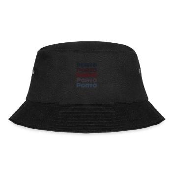 Vintage Portugal City - Retro Porto - Bucket Hat - black - Front - Lela (165cm)