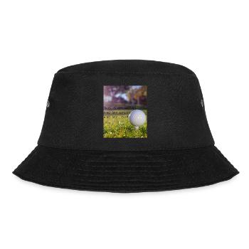 Liebe zum Golf - Bucket Hat - Schwarz - Vorne - Lela (165cm)