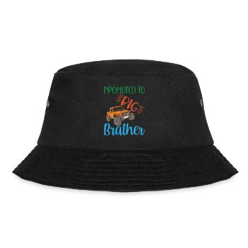 big brother, Befördert zum großen Bruder Geschenk - Bucket Hat - Schwarz - Vorne - Lela (165cm)