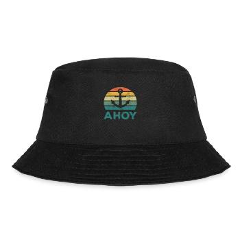 Kapitän, Boot Fahrer, Segler, Seefahrer Geschenk - Bucket Hat - Schwarz - Vorne - Lela (165cm)