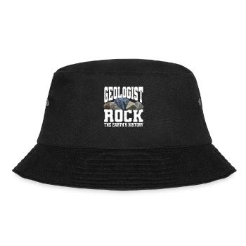Lustige Geologenbekleidung Geologie - Bucket Hat - Schwarz - Vorne - Lela (165cm)