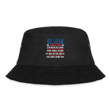 Belize Flagge Belizer - Bucket Hat - Schwarz - Vorne - Lela (165cm)