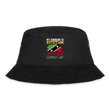 St. Kitts und Nevis Flagge - Bucket Hat - Schwarz - Vorne - Lela (165cm)
