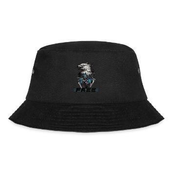 Free as the Sky: Majestic Eagle - Bucket Hat - black - Front - Lela (165cm)