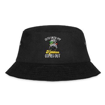 St. Kitts und Nevis Flagge - Bucket Hat - Schwarz - Vorne - Lela (165cm)