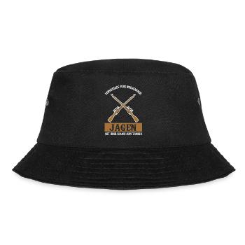 Jagen Jagd Jägerin Geschenk - Bucket Hat - Schwarz - Vorne - Lela (165cm)