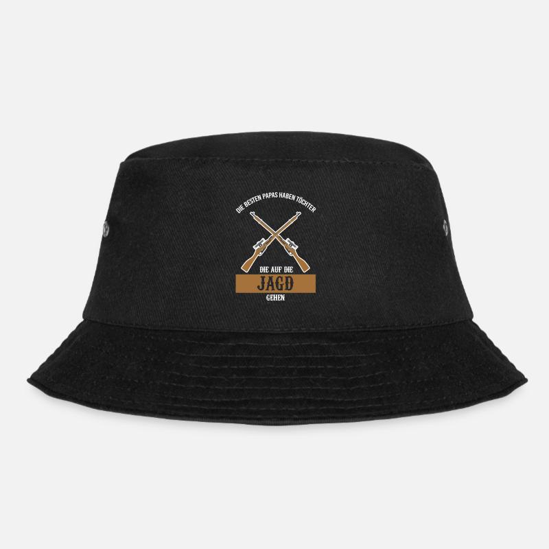 Jäger Papa Tochter Geschenk - Bucket Hat - Schwarz