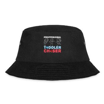 Au Pair Mädchen Kindergarten Nanny - Bucket Hat - Schwarz - Vorne - Lela (165cm)