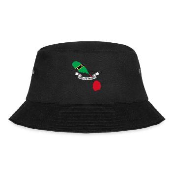 St. Kitts und Nevis Flagge - Bucket Hat - Schwarz - Vorne - Lela (165cm)