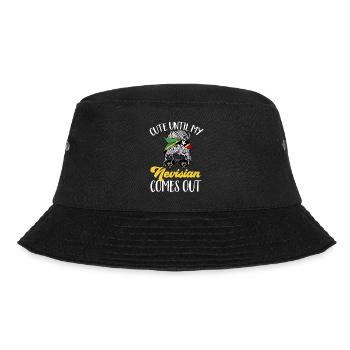 St. Kitts und Nevis Flagge - Bucket Hat - Schwarz - Vorne - Lela (165cm)