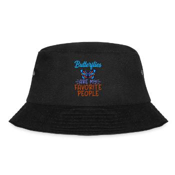 Butterfly Lover Gifts - Bucket Hat - black - Front - Lela (165cm)