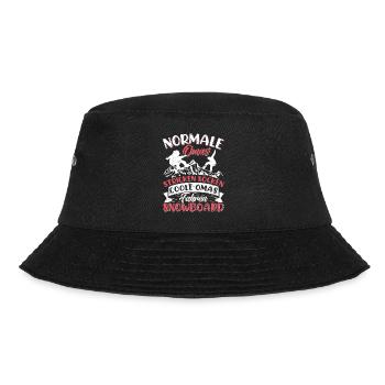 Snowboarderin Normale Omas Stricken Socken Coole - Bucket Hat - Schwarz - Vorne - Lela (165cm)