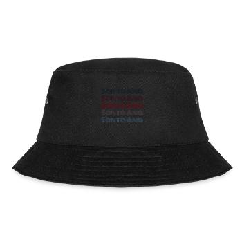 Vintage El Salvador Stadt - Retro Santa Ana - Bucket Hat - Schwarz - Vorne - Lela (165cm)