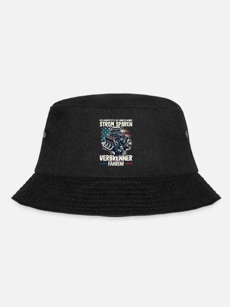Energiewende Strom Sparen Verbrenner Fahren - Bucket Hat - Schwarz