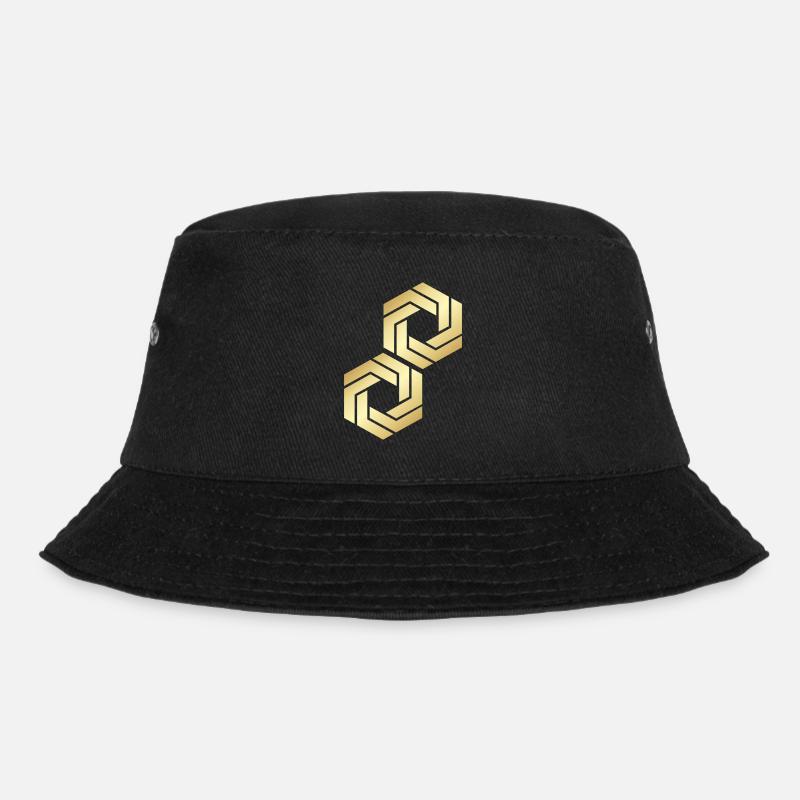 HEXAGON - Bucket Hat - black