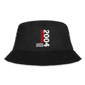 2004 Oktober Limited Edition 19. Geburtstag Deko - Bucket Hat - Schwarz - Vorne - Lela (165cm)