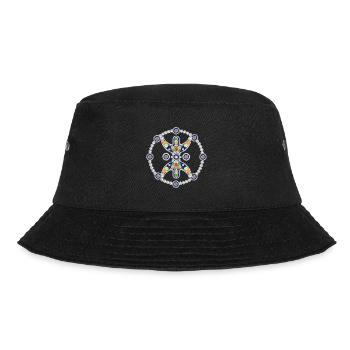 AMAZIGH ZYMBOLE BERBER Z IMAZIGHEN BIJOU KABYLE - Bucket Hat - Schwarz - Vorne - Lela (165cm)