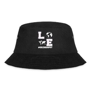 Love Geography - Bucket Hat - black - Front - Lela (165cm)