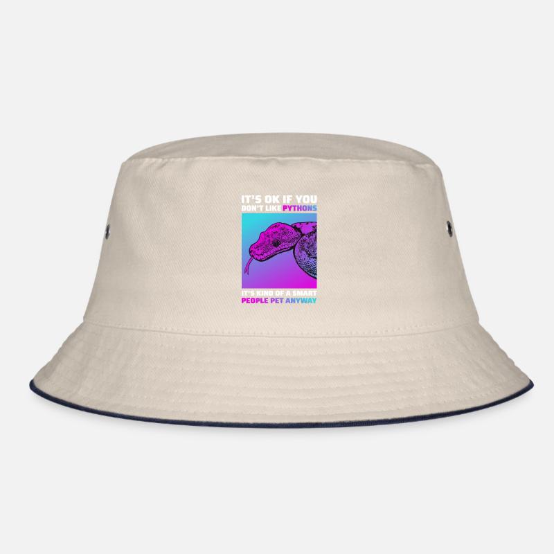 Funny Python Snakes T-Shirt Reptile Gift Bucket Hat