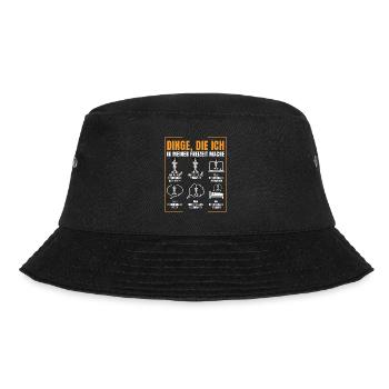 Border Collie - Bucket Hat - Schwarz - Vorne - Lela (165cm)