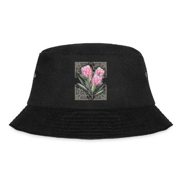 Illustration botanique vintage Protea, fleurs - Bob - noir - Devant - Lela (165cm)