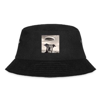 Selfie UFO Dog Funny Alien Ufo Dog Lover - Bucket Hat - black - Front - Lela (165cm)