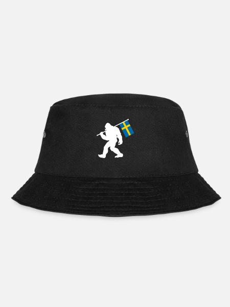 Schweden - Bucket Hat - Schwarz