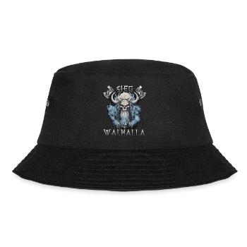 Walhalla Erbe Geschenk für Wikinger Fans - Bucket Hat - Schwarz - Vorne - Lela (165cm)