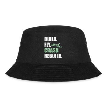 RC Model Airplane Pilot Gift - Bucket Hat - black - Front - Lela (165cm)