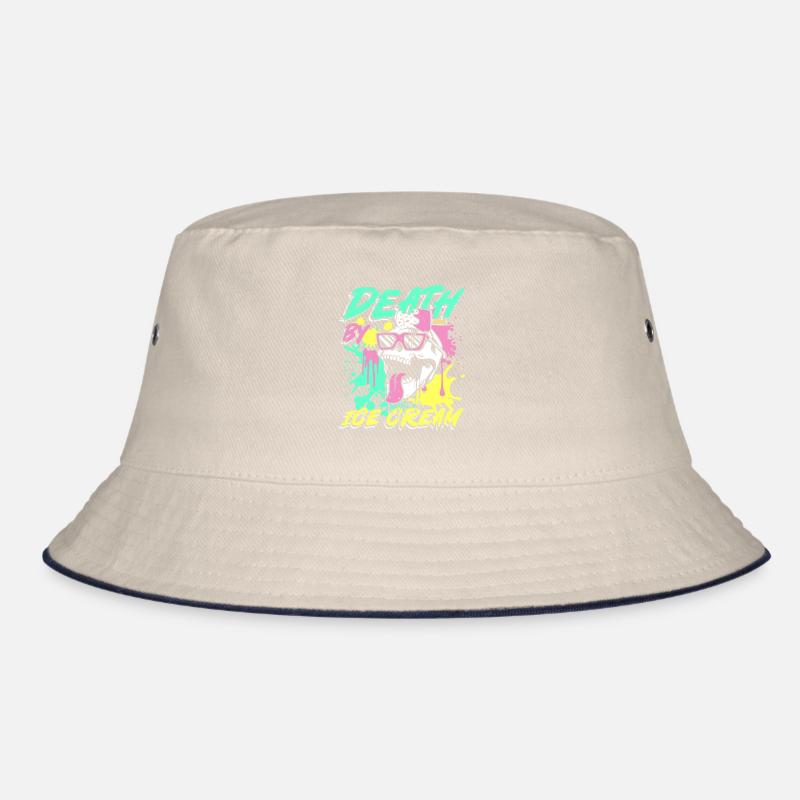 Tod durch Eiscreme | Cooler Sommerschädel Bucket Hat