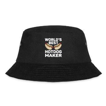 Hot Dog Gift Food Hot Dog - Bucket Hat - black - Front - Lela (165cm)