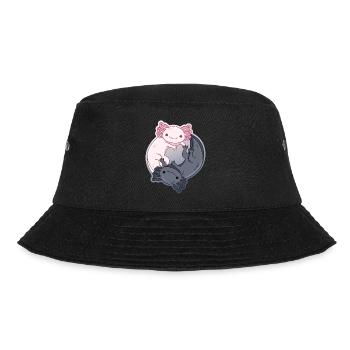Conception Yin-Yang pour les amateurs d’axolotl - Bob - noir - Devant - Lela (165cm)