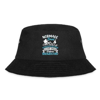 Snowboarderin Normale Omas Stricken Socken Coole - Bucket Hat - Schwarz - Vorne - Lela (165cm)
