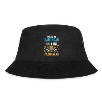 Jewish This Is My Hanukkah Pajamakah Matching - Bucket Hat - black - Front - Lela (165cm)