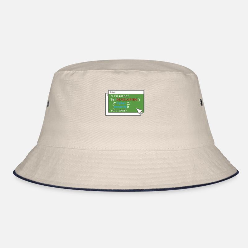 Cybersecurity I'd Rather Be Developing Programmer Bucket Hat