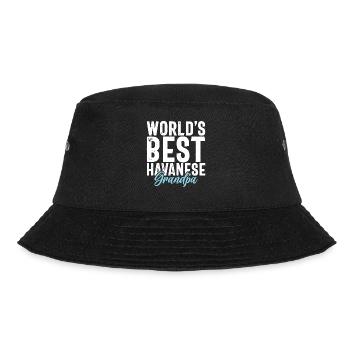 Gifts for Havanese Dog Lovers - Bucket Hat - Schwarz - Vorne - Lela (165cm)