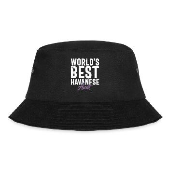 Gifts for Havanese Dog Lovers - Bucket Hat - Schwarz - Vorne - Lela (165cm)