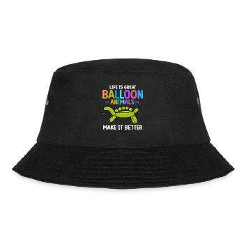 Balloon Animal Party Balloon Artist - Bucket Hat - black - Front - Lela (165cm)