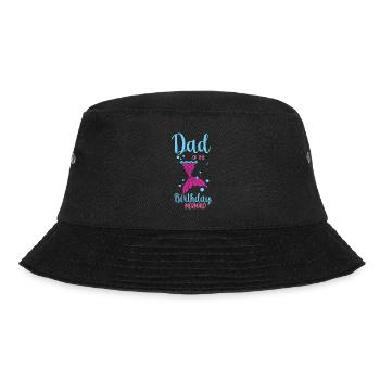 Geburtstags Party Meerjungfrau Family Matching - Bucket Hat - Schwarz - Vorne - Lela (165cm)