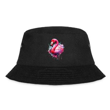 Flamant rose oiseau exotique Summer Splash rose rose - Bob - noir - Devant - Lela (165cm)